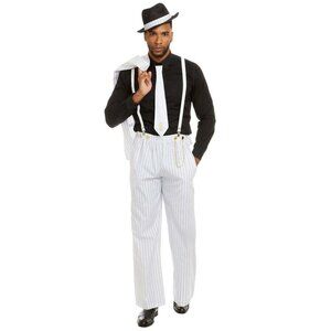 Dreamgirl Costumes Zoot Suit Riot Adult, White/Black, XX-Large US